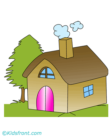 Sad Lonely House Coloring Pages